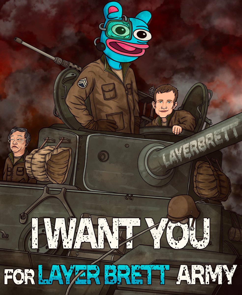 LayerBrett's tweet image. We hope you enjoy our thread post on where we currently are for our Layer 2 Blockchain deployment as well as what&apos;s next. 

Join the journey today and be a part of the $LBRETT Cyber Army 👉 layerbrett.com