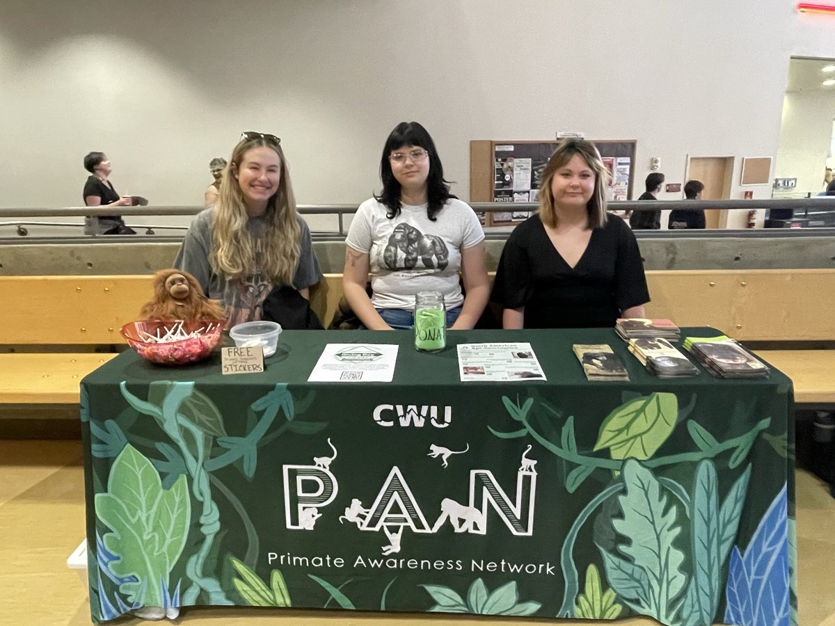 Come visit us at the SURC!!

<a href="/CentralWashU/">CWU</a> 
#givingdayforapes
#PAN #CWU #CentralWashingtonUniversity #ellensburg #primates
