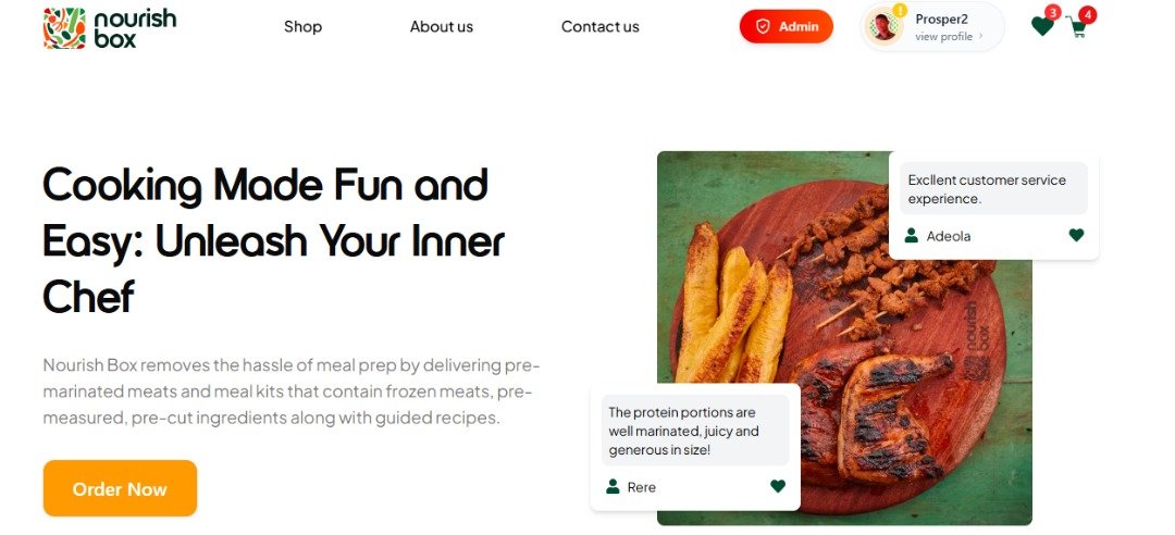 prosper_coded's tweet image. Finally a finished project ☺, collaborated with  @Wonuola_w  (Talented Frontend Dev)  to create this ecommerce site with complete (CRM + CMS)
Visit : nourishboxng.co
I learnt so much, cause this is my first project i am seeing real users, and we setup the full system