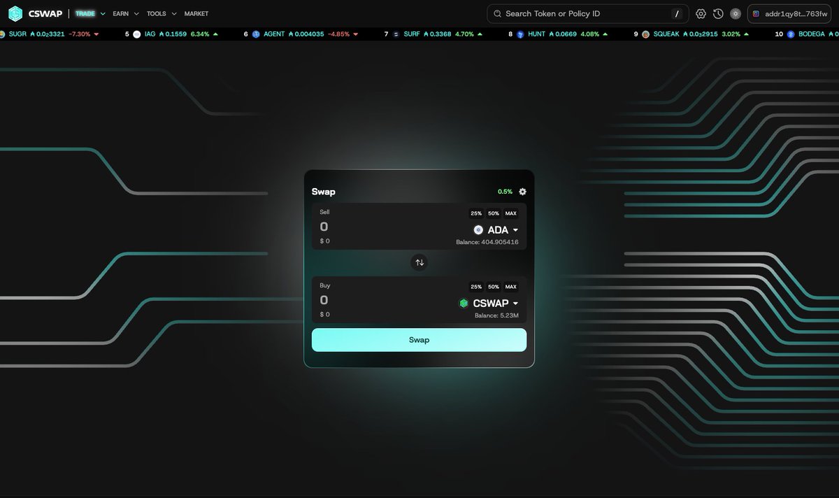We launched CSWAP v1 last week, and it’s faster, smoother, and more original than anything else on Cardano.

No insiders. No billion-ADA market cap. No gatekeeping. 

No infinite catalyst loops or trojan horse governance plays.

Just a team that believes Cardano deserves better.