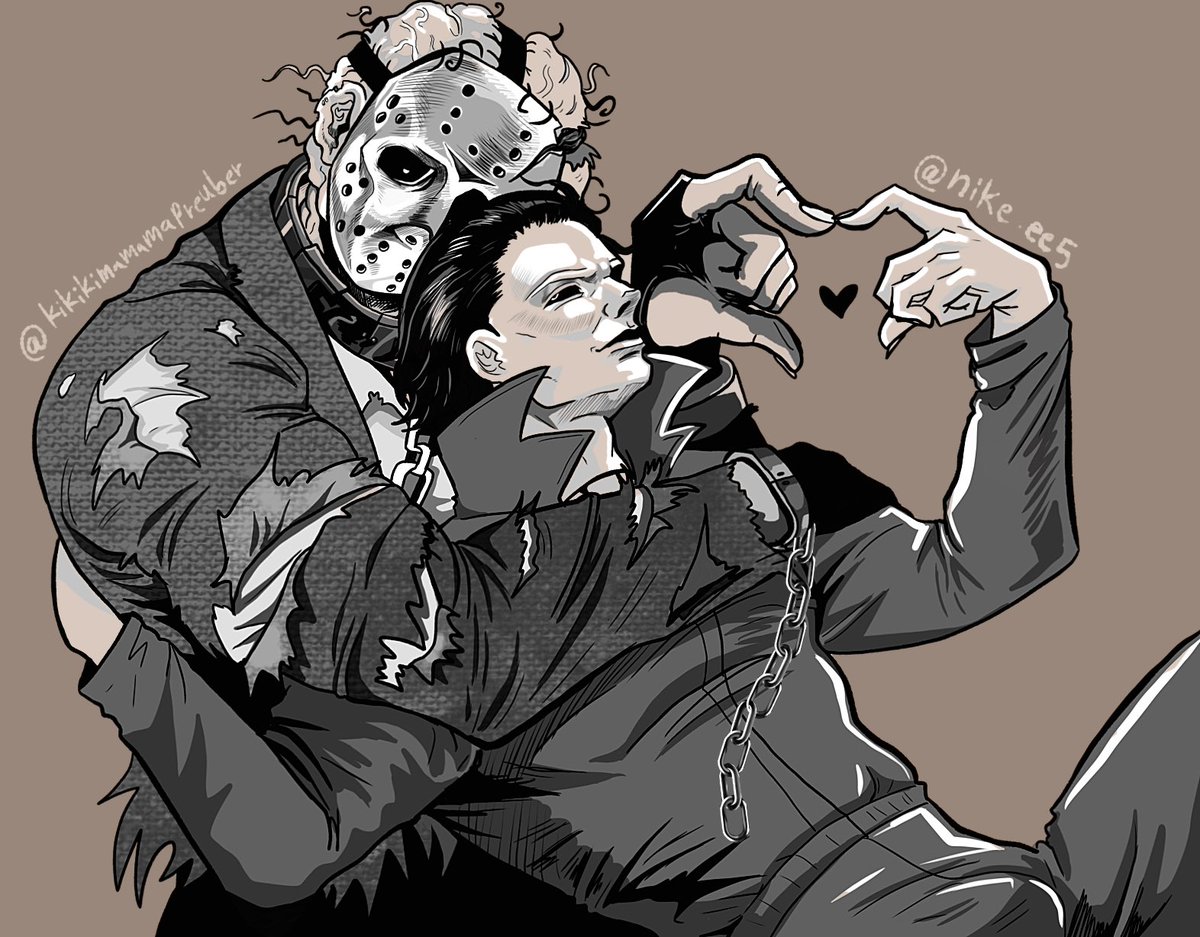 silentlakeslash) I love youuuu !!! #myerhees #fridaythe13th #Halloween # MichaelMyers #jasonvoorhees, image size:1199x937