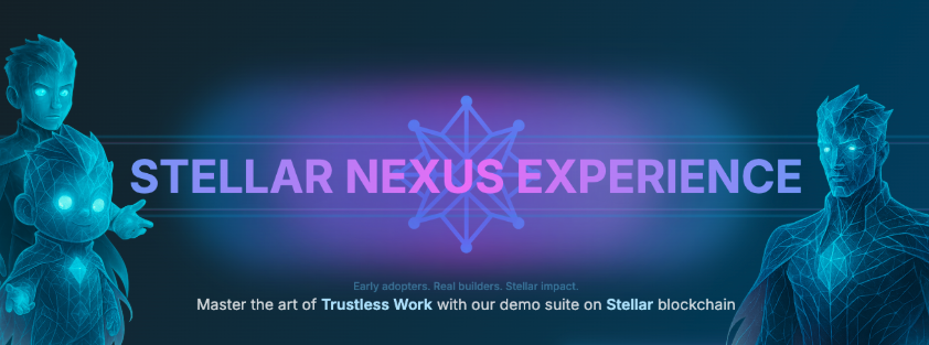 n3xusEx's tweet photo. 👷‍♂️ Web3 Early adopters. Real builders. Stellar impact.

Introducing Stellar Nexus Experience — a hands-on Web3 learning lab to master escrow mechanics and Trustless Work art on the Stellar blockchain.

Start your journey → https://t.co/anGKgRydoH

@TrustlessWork  @StellarOrg https://t.co/cLjrzvPlbK