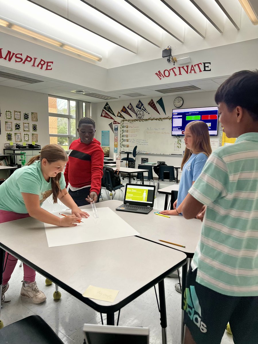 TeachStanley's tweet image. AVID students collaborate, generate ideas, lead, and learn from one another. @GHMS_Grizzlies #avid #Collaboration