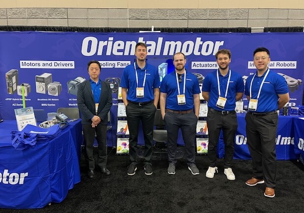 OrientalMotor's tweet image. 🈺 We are open at #SEMICONWest! Need motors to automate wafer handling, CMP, or other chamber processes? Our men in black (and blue) are ready at booth 5468 to answer your questions!

👀 Make sure to check out our SCARA robot (part of our new OVR Series #smallindustrialrobots)!