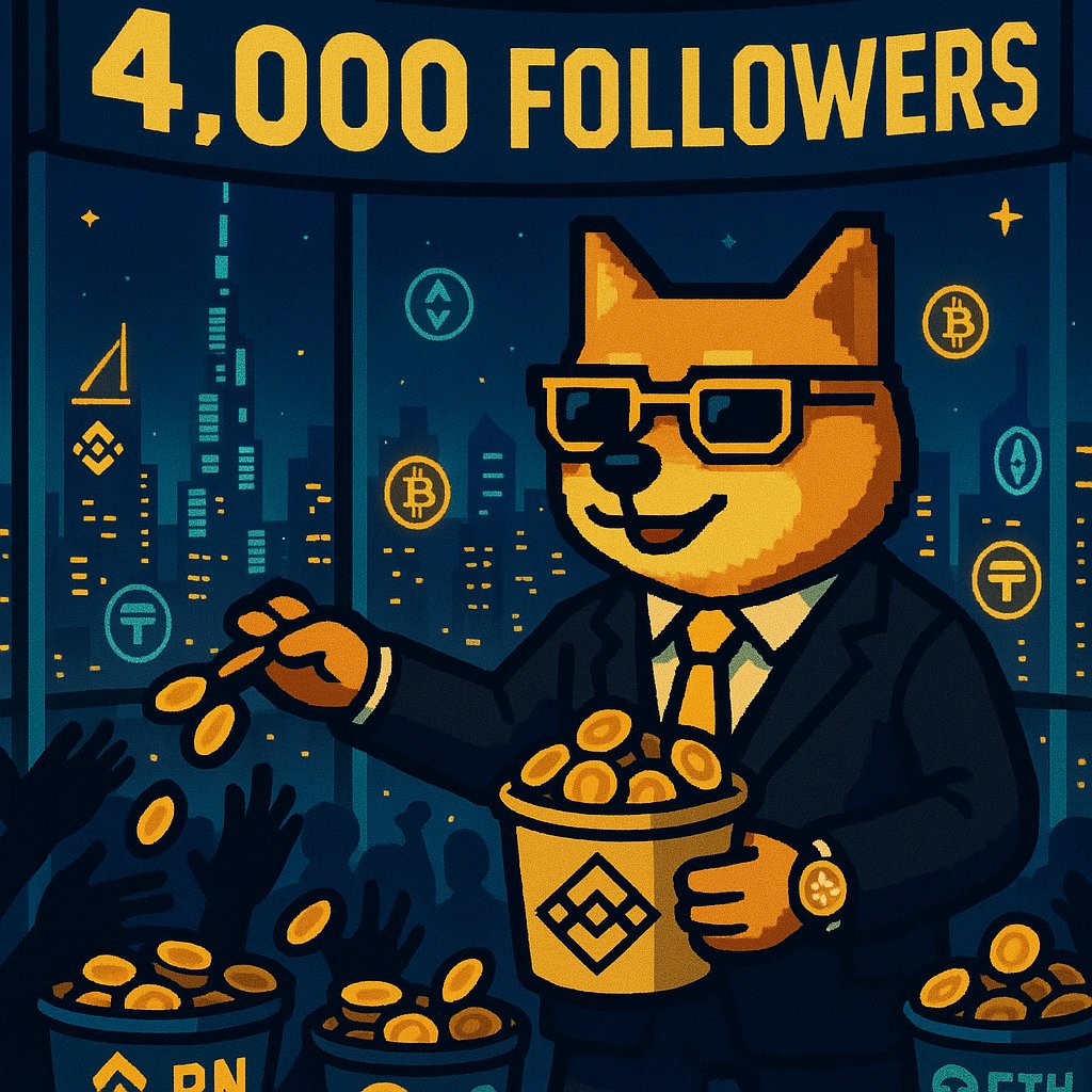 We got to 4,000 followers before I even paid the winners of my 3,000 follower giveaway.

So lets make this interesting.

50$ GIVEAWAY (10 WINNERS)
FOR 4,000 FOLLOWERS + the 3 winners from the 3,000 follower celebration which is 15$

- FOLLOW ME, RETWEET, LIKE
- DROP $BNB ADDY