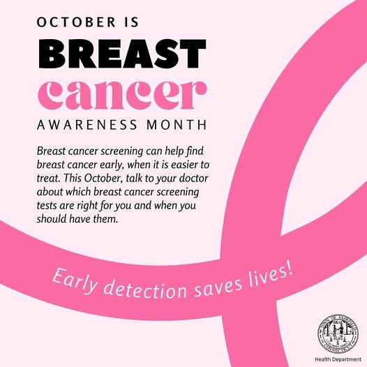 October is Breast Cancer Awareness Month 🩷
Talk to your doctor about which breast cancer screening tests are right for you, and when you should have them. Learn more about breast cancer screening by visiting: cdc.gov/breast-cancer/…