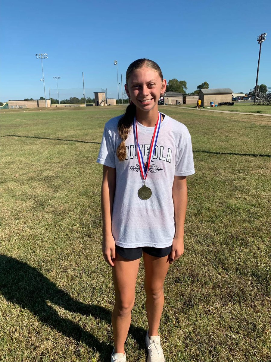 Congrats to our girl Carol on a 10th place finish this morning at her District CC meet advancing her to Regionals!