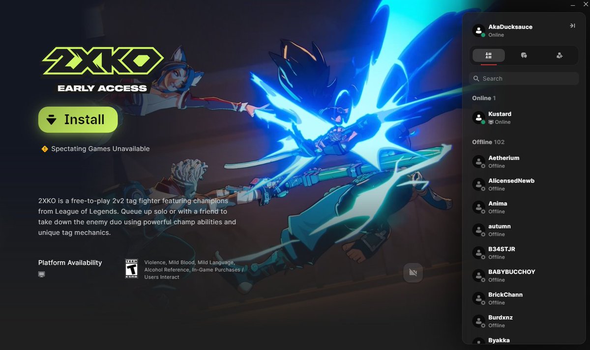 Aka_Ducksauce's tweet image. no way....AND @Play2XKO went live &amp;amp; #F2P today?!?!

ok now the universe is really edging me to play stuff T_T @riotgames yall mean af for making your boy procrastinate!!! #2XKO #RiotGames #GamingCommunity