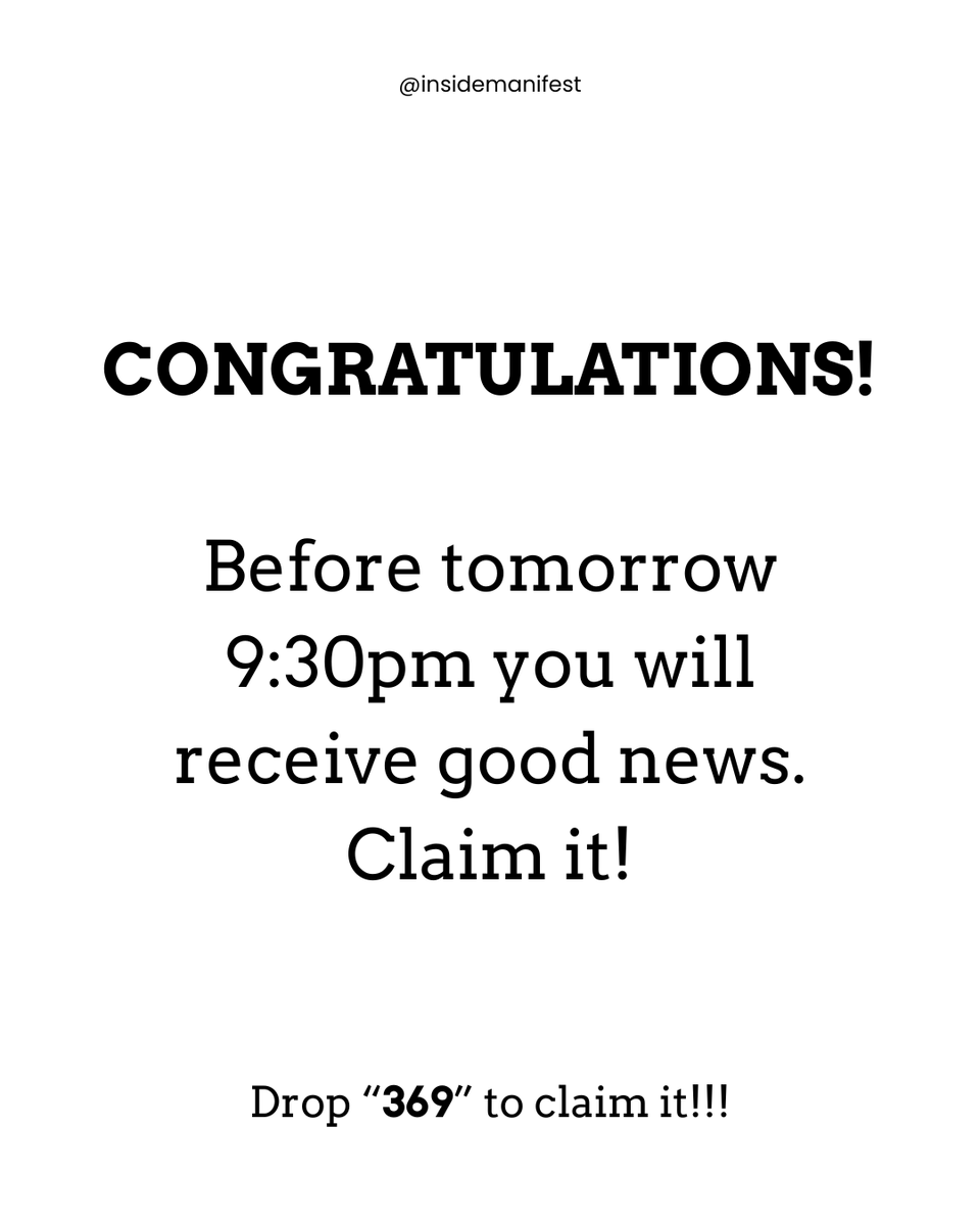 insidemanifest's tweet photo. Put '369' to claim it!!! https://t.co/s22UYDOq6M