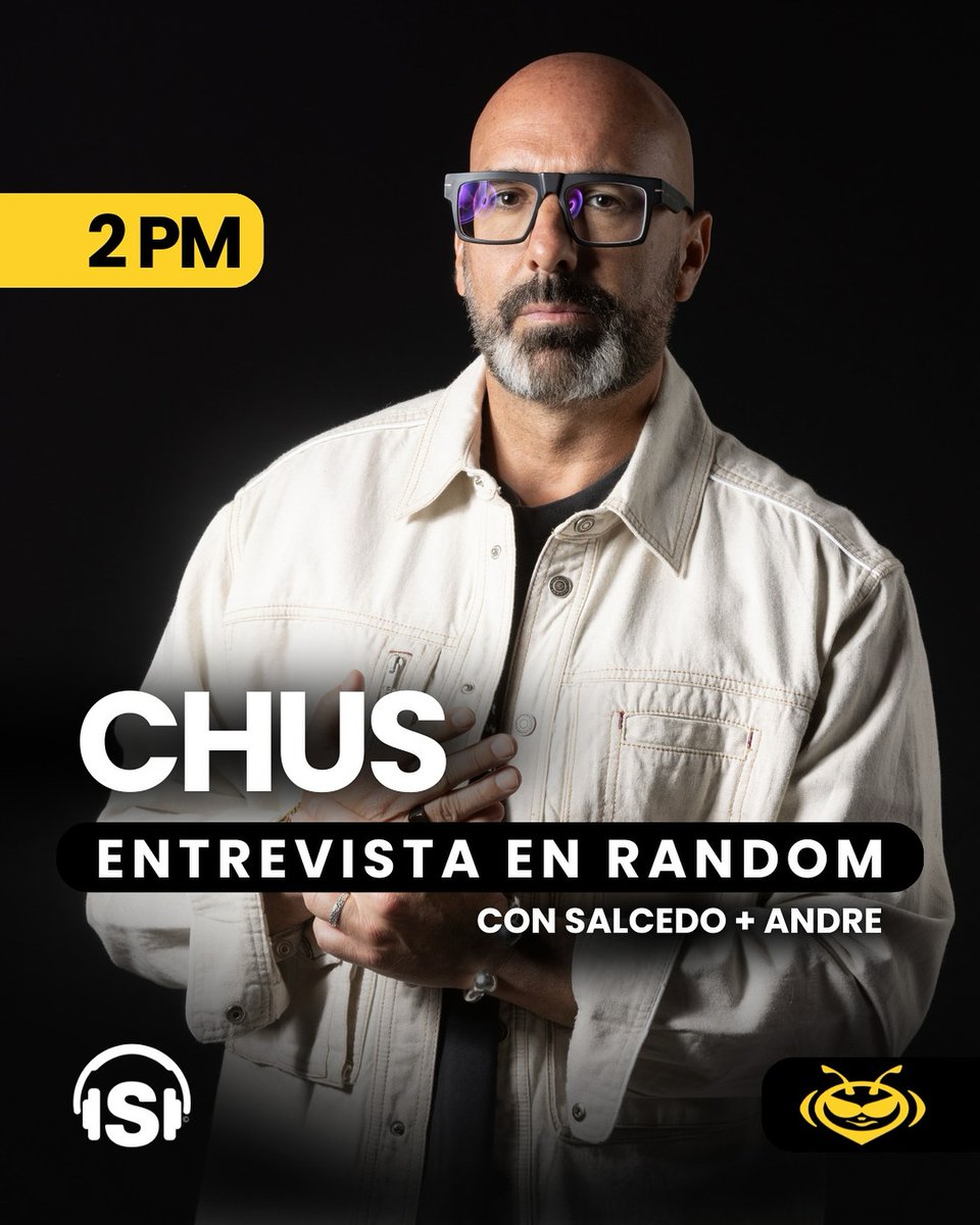 BEATOFICIAL's tweet photo. Entrevista a @DJCHUS de @stereoprod y headliner de #GlobalBeat.
Mañana miércoles 8 de octubre, sintoniza a partir de las 2 PM en RANDOM con @DenseConSalcedo x @AndreDyrdeck 😎⚡️
Por el 100.9 FM y https://t.co/Us0hQS5n93
TOTAL MUSIC https://t.co/cuYRdThzIn
