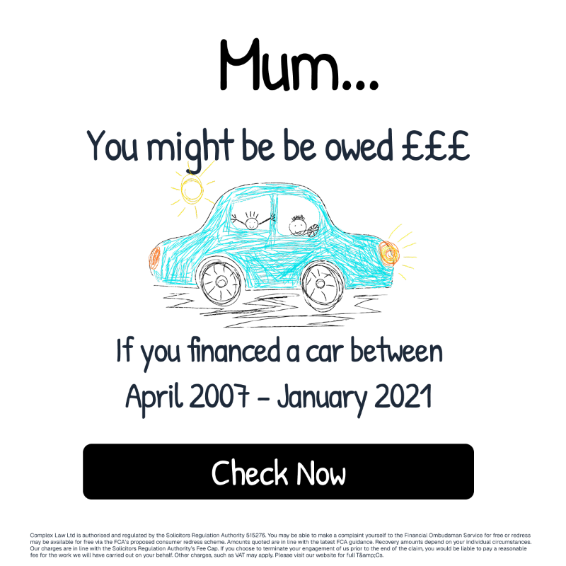 PCPComplexLaw's tweet photo. You do it all... from packed lunches to family budgets
Now the FCA says millions of drivers (including mums like you) were overcharged on car finance
Average refund £700+! See if you could be owed.

T&amp;Cs apply