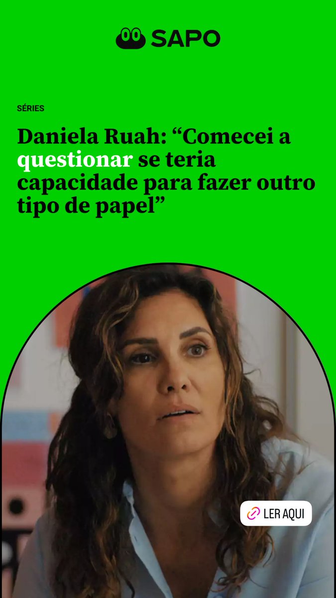 .*NOVA ENTREVISTA* 
Entrevista “SAPO” com Daniela Ruah: “Trabalhar tantos anos podia dar-me toda a confiança do mundo, mas comecei a questionar se teria capacidade para fazer outro tipo de papel” danielaruah-fans.com/entrevista-sap… via <a href="/sapo/">SAPO</a>