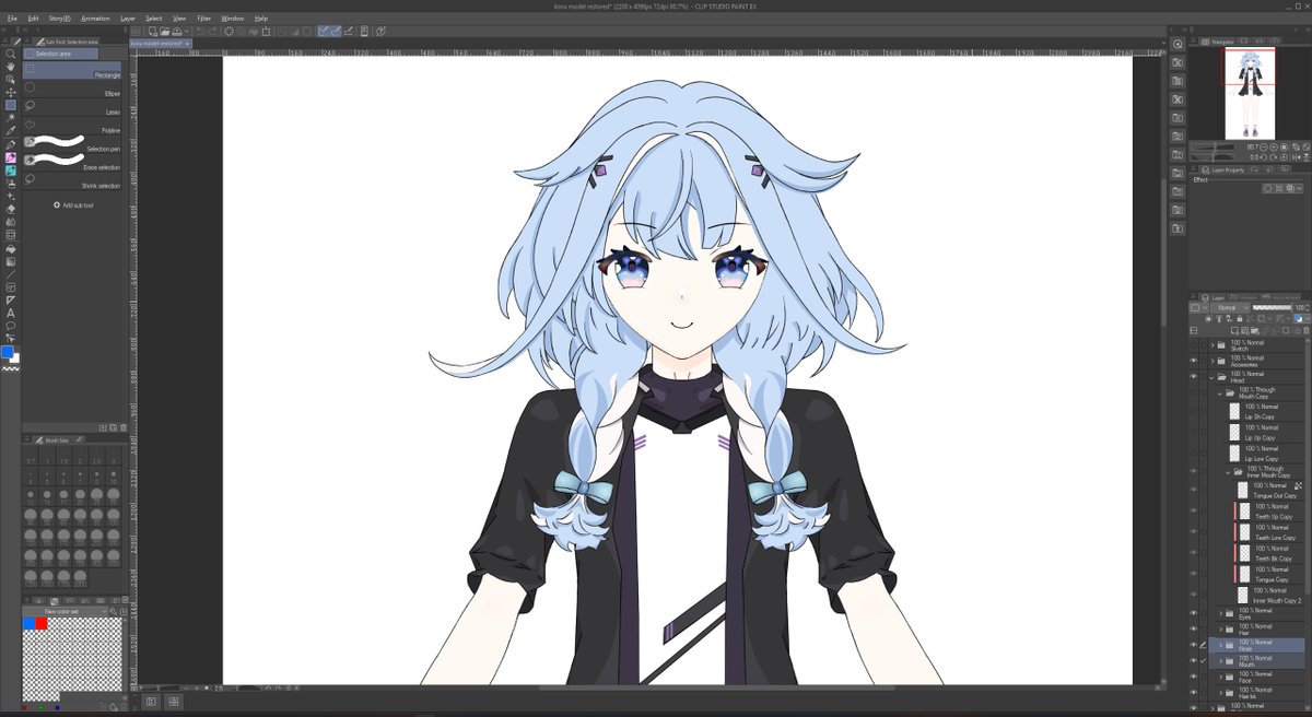 _Koru_chan_'s tweet photo. @savella_silver (WIP) My new vtuber model: https://t.co/8Tu4pUaYFU