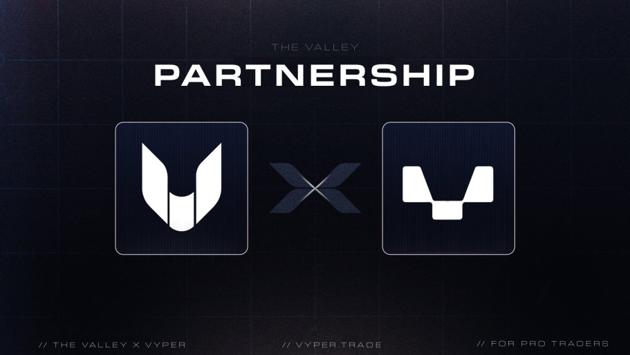 The Valley x <a href="/TradeonVyper/">Vyper</a> Partnership 🤝

Happy to announce Vyper is now the official trading platform for The Valley.

Trade better, Earn more, Track, and Launch coins all on Vyper.

Stay tuned.

Join here: vyper.trade/@thevalley