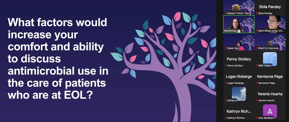 MSK_PalCareDay's tweet photo. Approaches to Abx stewardship @ EOL @ Annual U.S. Celebration of World Hospice & Palliative Care Day: A Virtual Coming Together #MSKWHAPCD #WHAPCD25 #PalliativeCare @MSKCME @MSKCancerCenter @BillyRosaPhD https://t.co/65zU9TX3cY