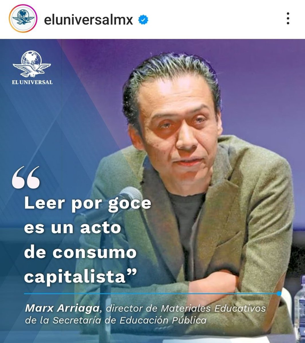 Por un lado, quiere fomentar que la gente no lea, pero por medio de la SEP está adoctrinando generaciones enteras.

Marx Arriaga, el ideólogo detrás de los libros de texto, no está “modernizando” la educación: la destruye..

Centraliza el poder, borra la ciencia con ideología y