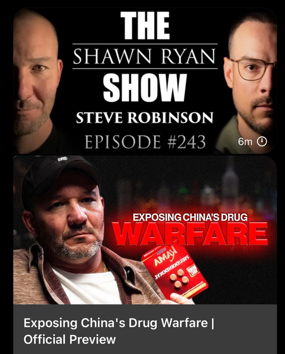 TheDankInformer's tweet image. 🚨Are These Chemical Weapons❓

Steve Robinson joins Shawn Ryan to expose a shocking underground empire of Chinese-backed organized crime.

From unregulated synthetic opioids like 7-OH to massive illegal marijuana operations linked to the CCP.

$MSOS

🔗 youtu.be/S6JWD4YdGT8