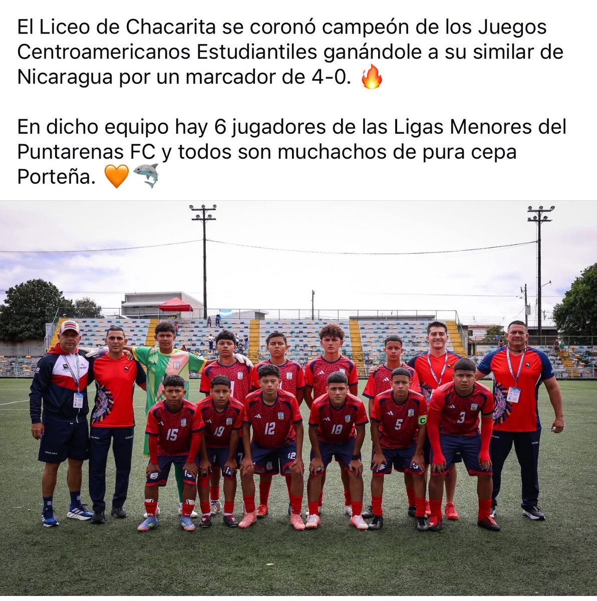 Seguimos por la senda del sacrificio, por la puerta angosta, esa que solo conduce al éxito. Felicidades padres de familia, entrenadores y sobre todo ustedes muchachos que nos llenan de orgullo. Que Dios los bendiga