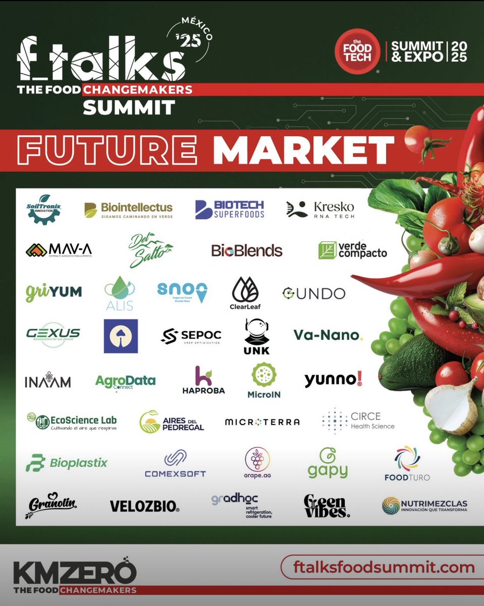 EcoScience_Lab's tweet photo. 🌱✨ Versión Instagram:

¡Estamos listos para inspirar y transformar! 🚀
Gracias a @kmzerohub por invitarnos a ser parte de #fTalksLATAM en el #FutureMarket de The Food Tech®️ Summit 💡 https://t.co/NWCcmxFiRc