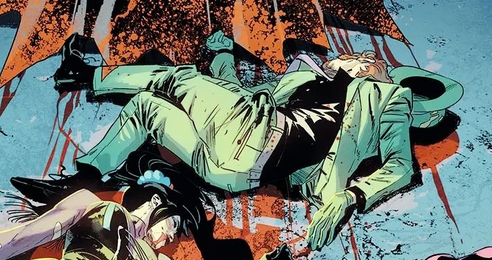 the_whar's tweet photo. *Trying to compliment the Riddler* He's really good at lying dead on the concrete :) https://t.co/9ZFjdBSlAz