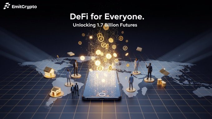 PuisNexus's tweet photo. 1.7 BILLION people are being left behind by traditional finance. 

That ends now! The future of wealth shouldn't be controlled by a few institutions, it should flow directly to those who need it, right through the phone in your hand. 

This is the era of #DeFi for Everyone, unlocking real opportunity across the global map.