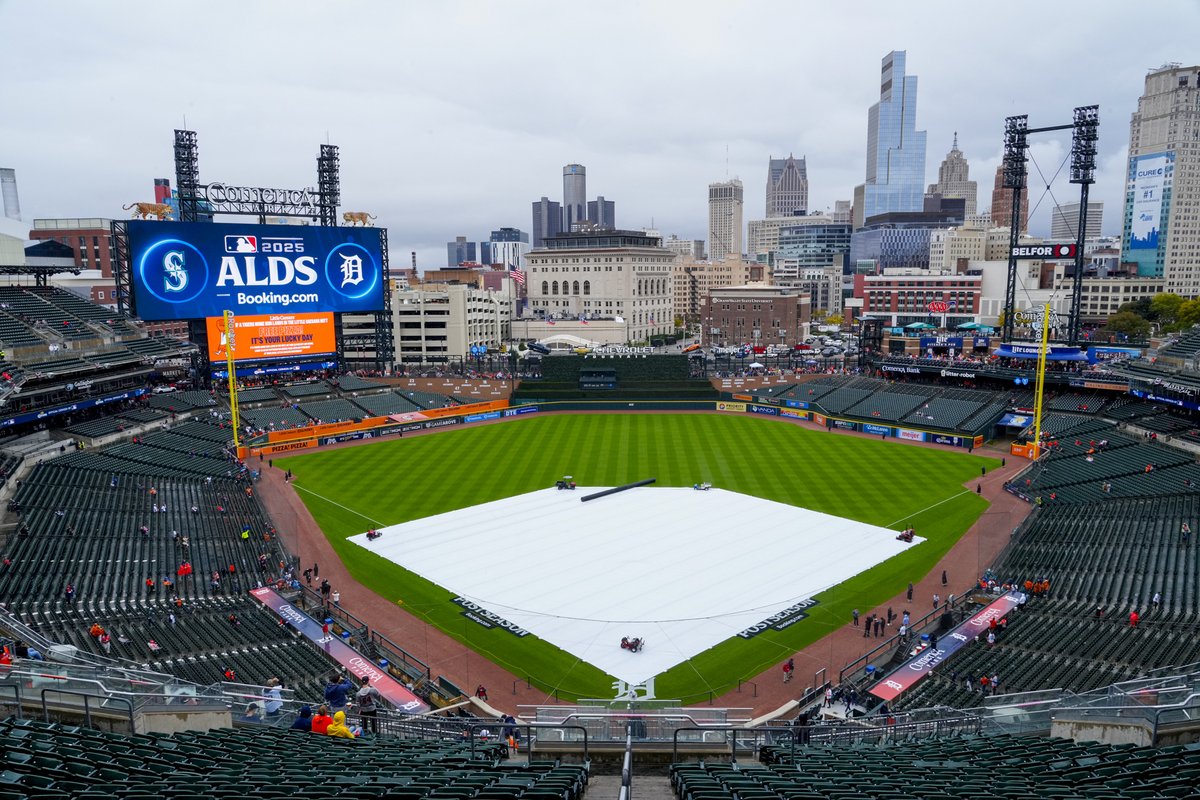 Tigers vs. Mariners: Juego 3 suspendido por lluvia en los Playoffs MLB 2025