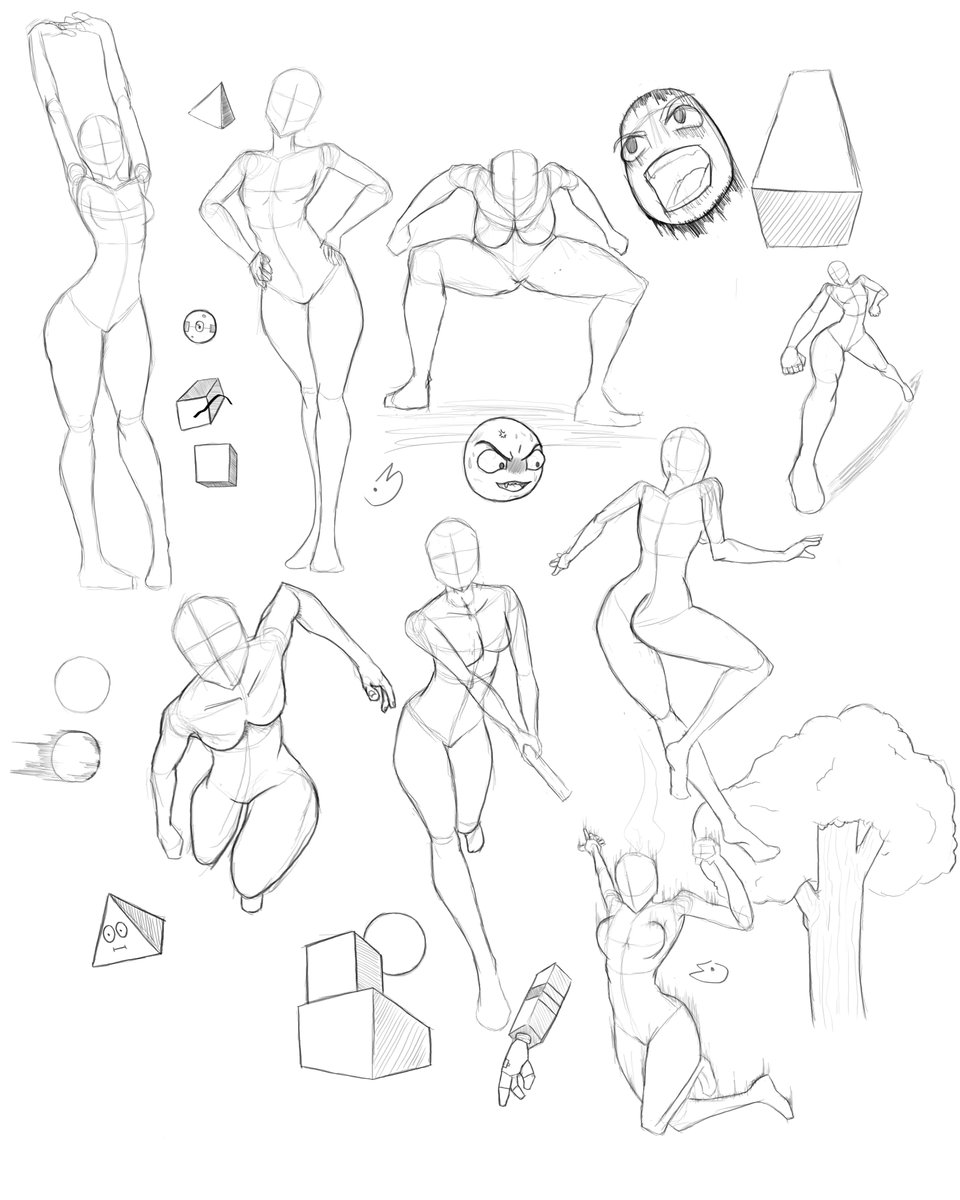 Fishc_43's tweet image. Last week sketches I hope you enjoy. My arm is still sore from moving around but getting better!!!!!!!!😍😍🥰🤪