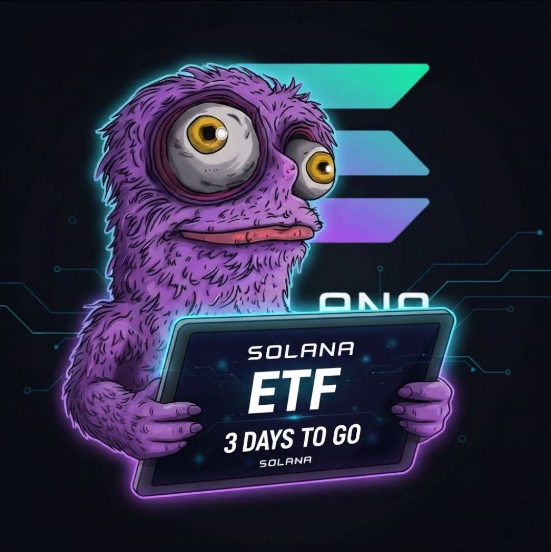 sollememe's tweet image. WEN #Solana ETF!!!
3 DAYS TO GO ✨🚀

🟣 #SolanaMemeCoins trending which can only mean one thing!!! LAMBO!!!

#SolanaMascot
