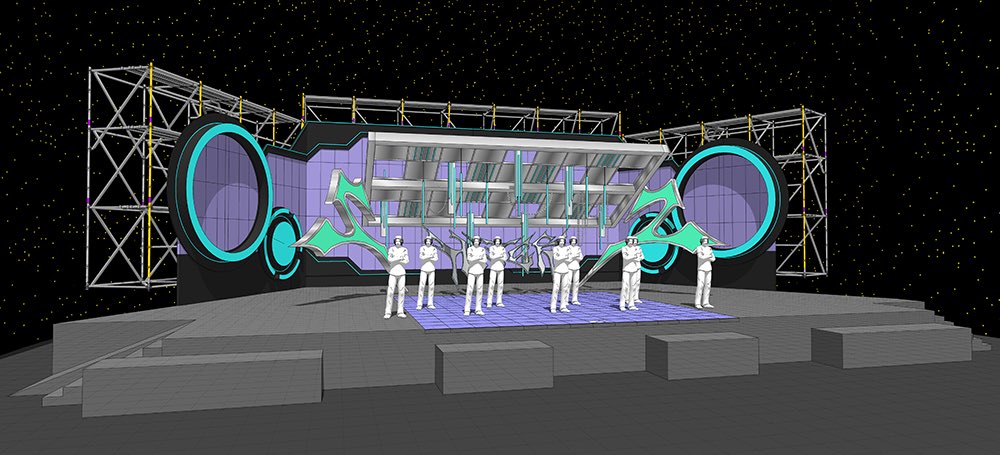 음중 헌터 무대 시안 < 이런게 존재하다니
시안 + 실제무대 올라와있고 요건 시안