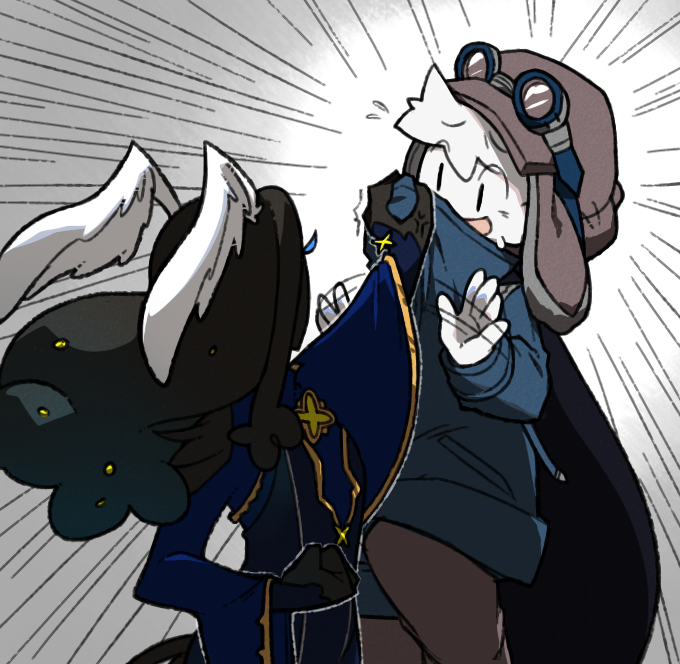 Day 13 of #OCtober, lucky number!
Cosmith is known for doing all sorts of odd jobs. Sometimes that includes beating up Henry, but I guess it only counts if someone actually asked her to do that