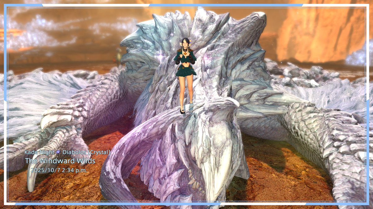 kadenight_'s tweet photo. #FFXIVSweepstakes #FFXIVxMHWilds 
THE BEAST. HAS BEEN FELLED. https://t.co/7JSVtnj0jI