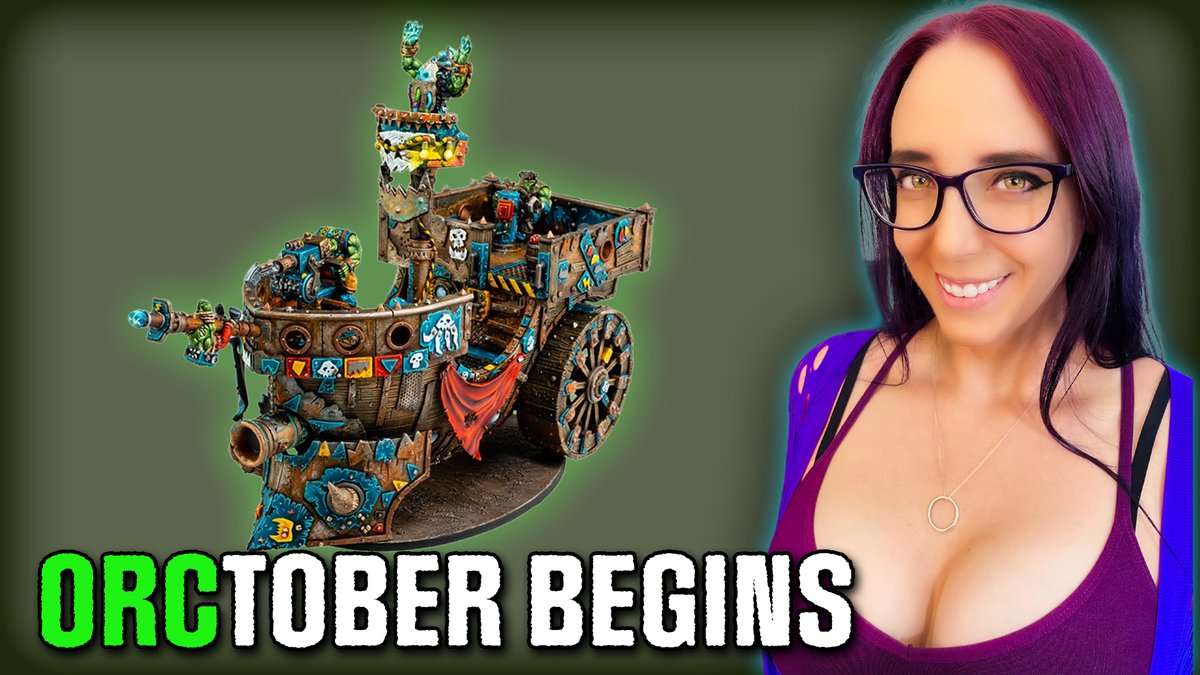 hobby_night's tweet image. You didn't think I forgot about Orktober did you! Today we build a GIANT Ork Pirate Ship Monster Trukk! 👉 youtube.com/live/lpVcGsXx9…

Today I am finally getting over my anxiety of assembling something so massive &amp;amp; resin!

#livestream #orktober #fyp #orks #orc