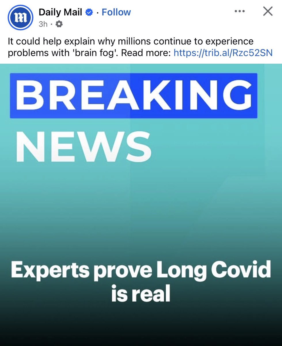 Just a few weeks after their vitriol filled article about Violet Affleck’s speech to the UN about the dangers of COVID, the Daily Mail admit long COVID is real.

Life comes at you fast.