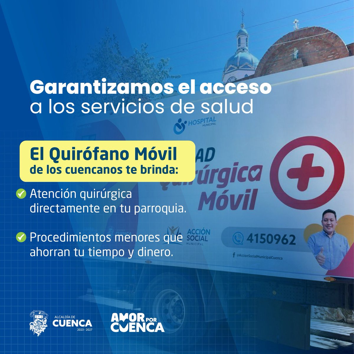 🚑¡#Cuenca cuenta con la Unidad de #QuirófnaoMóvil!

Y nos ha permitido llegar a lugar en donde una cirugía no era posible con procedimientos menores a mucha gente.

Brindamos salud digna a la #ruralidad con #AmorPorCuenca.❤️💛