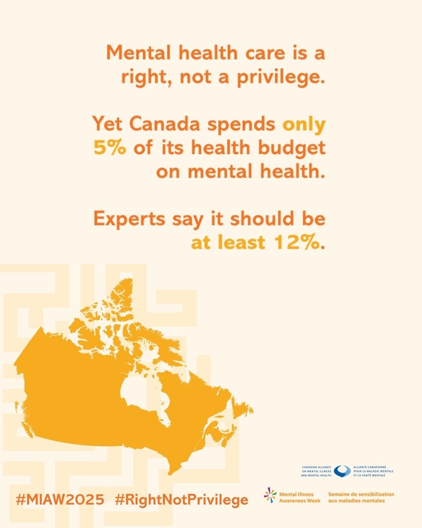#Mentalillness affects millions of #Canadians, yet stigma and barriers to care remain. #MentalIllnessAwarenessWeek, happening October 5–11, shines a spotlight on these challenges.

Learn more about Mental Illness Awareness Week from <a href="/CAMIMH_ACMMSM/">CAMIMH</a> at heyor.ca/YcsheU