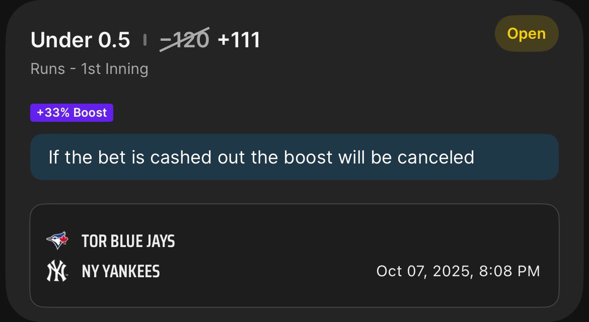 AzgBets's tweet photo. Betting the NRFI in Jays vs. Yankees tonight because stress is fun and we like sweating every pitch like it’s Game 7. Just 6 outs. No chaos. No bloops. No bombs. Just peace. Please. 🙏⚾ #NRFI #BlueJays #Yankees https://t.co/SE6oKYmRGU