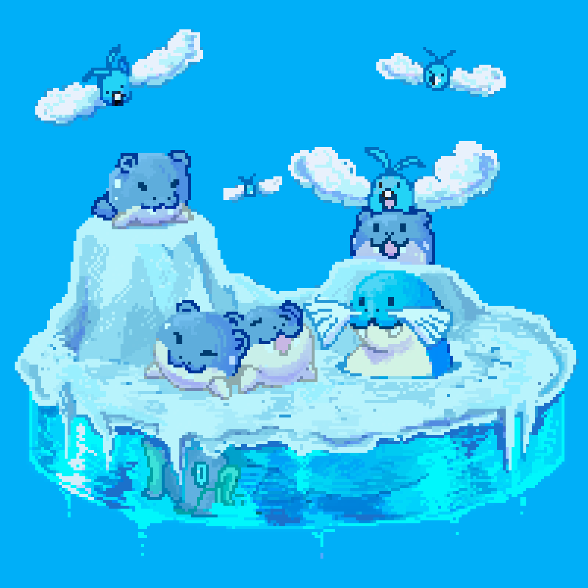 Spheal?

#pokemon #pixelart
