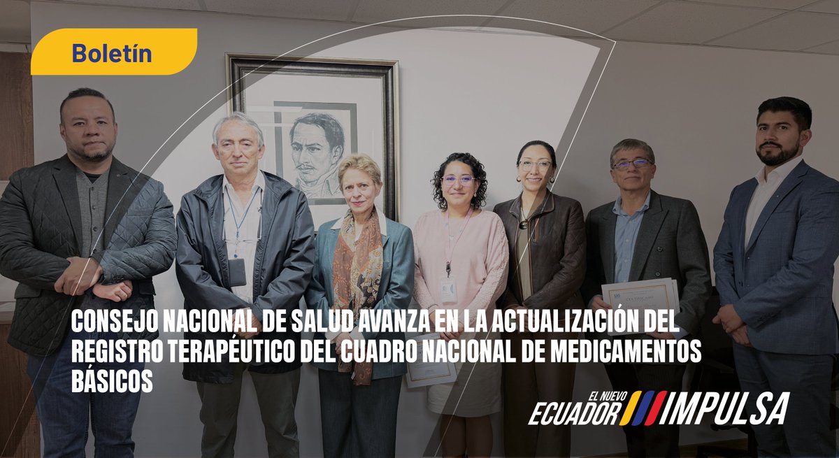 Consejo Nacional de Salud (@conasaecuador) on Twitter photo #Boletín 🗞️| El 03 de octubre de 2025, el CONASA llevó a cabo un taller de validación de las fichas técnicas del Grupo J del Registro Terapéutico que forma parte del Cuadro Nacional de Medicamentos Básicos (CNMB).
Más información en: bit.ly/TallerCONAMEI #Boletín 🗞️| El 03 de octubre de 2025, el CONASA llevó a cabo un taller de validación de las fichas técnicas del Grupo J del Registro Terapéutico que forma parte del Cuadro Nacional de Medicamentos Básicos (CNMB).
Más información en: bit.ly/TallerCONAMEI