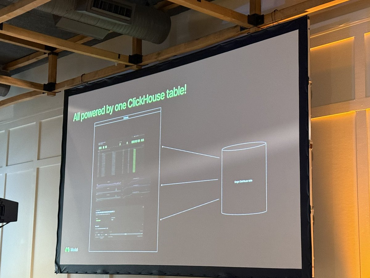 tbragin's tweet image. Rohan Arepally from @modal shared their journey building blazing fast AI platform using @ClickHouseDB. 500 billion rows and counting!🔥