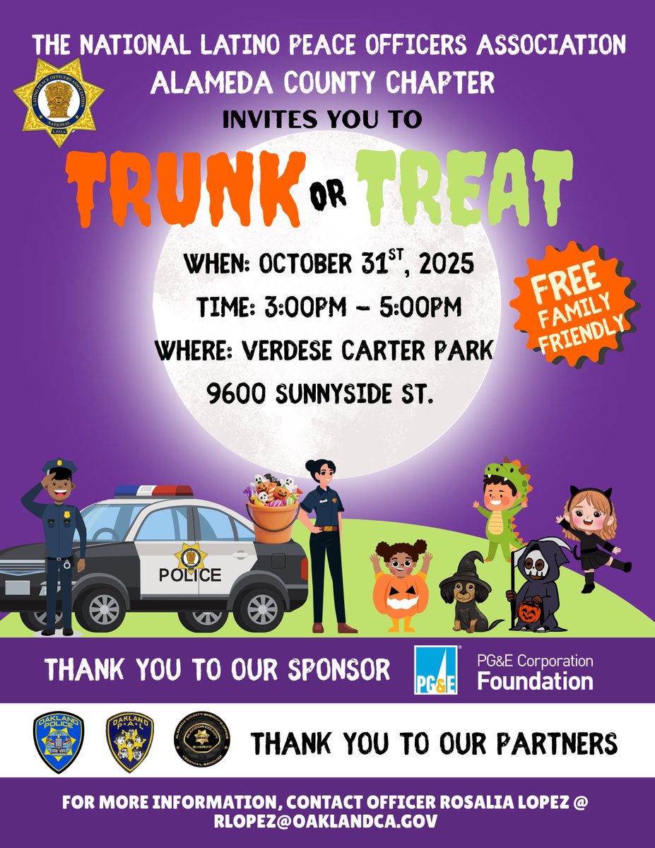 Join us for the Annual Trunk or Treat event. This free, family-friendly gathering provides a safe and enjoyable space for our community members.
 
Event Details:

• Date: October 31, 2025
• Time: 3:00 PM – 5:00 PM
• Location: Verdese Carter Park- 9600 Sunnyside Street
