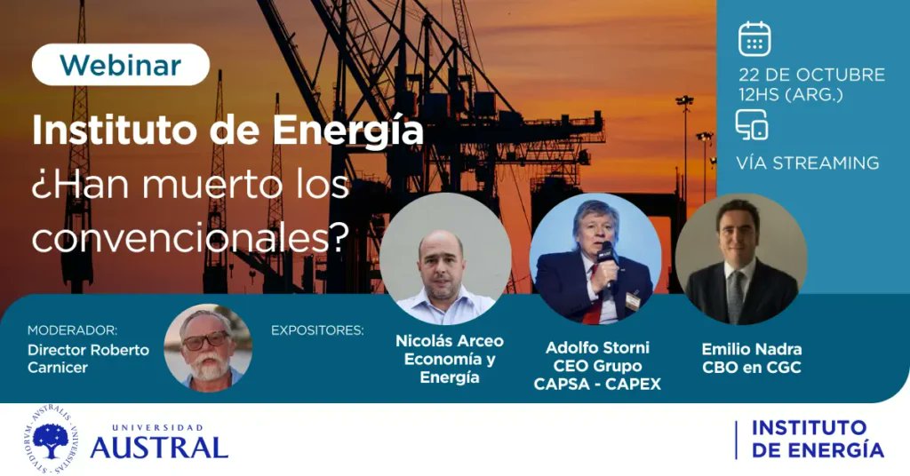 IEAustral's tweet photo. #Webinar¿Han muerto los convencionales?

Debate sobre el rol de los hidrocarburos convencionales en las cuencas maduras. ¿Siguen siendo competitivos? ¿Qué estrategias permiten mejorar la productividad y sostener la inversión?

📅 22 Oct
🕛 12:00 h 

https://t.co/moP1GJUHjA https://t.co/so7jP0MpX7
