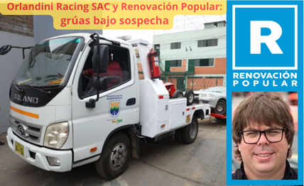 panetonsayon's tweet photo. 🚨¡¡¡ATENCIÓN!!! Orlandini Racing S.A.C., vinculada al piloto Raúl Orlandini Griswold, habría ganado contratos de grúas de forma irregular en distritos de Renovación Popular. ⚠️ La Policía la investiga desde 2024 como parte de la red criminal “LOS ALACRANES”. Abro hilo... 🧵 https://t.co/PCswBFHN3A