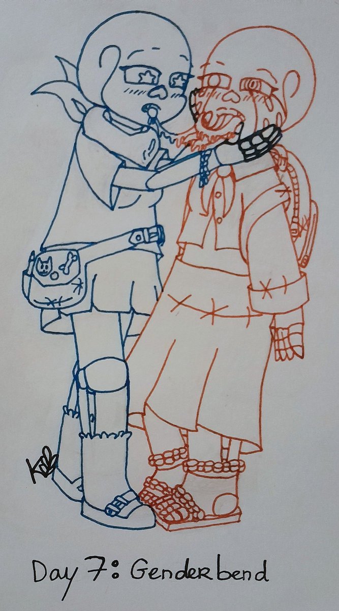 Kaivathefern's tweet photo. Errorberrytober, Day 7 : Genderbend

Je n'ai juste pas le temps de faire quelque chose de gros alors mais ce sera juste Error et Blue en étudiantes ^^"

#ErrorSans #SwapSans #Errorberry #Errorberrytober2025 https://t.co/VLZMSP5LcR