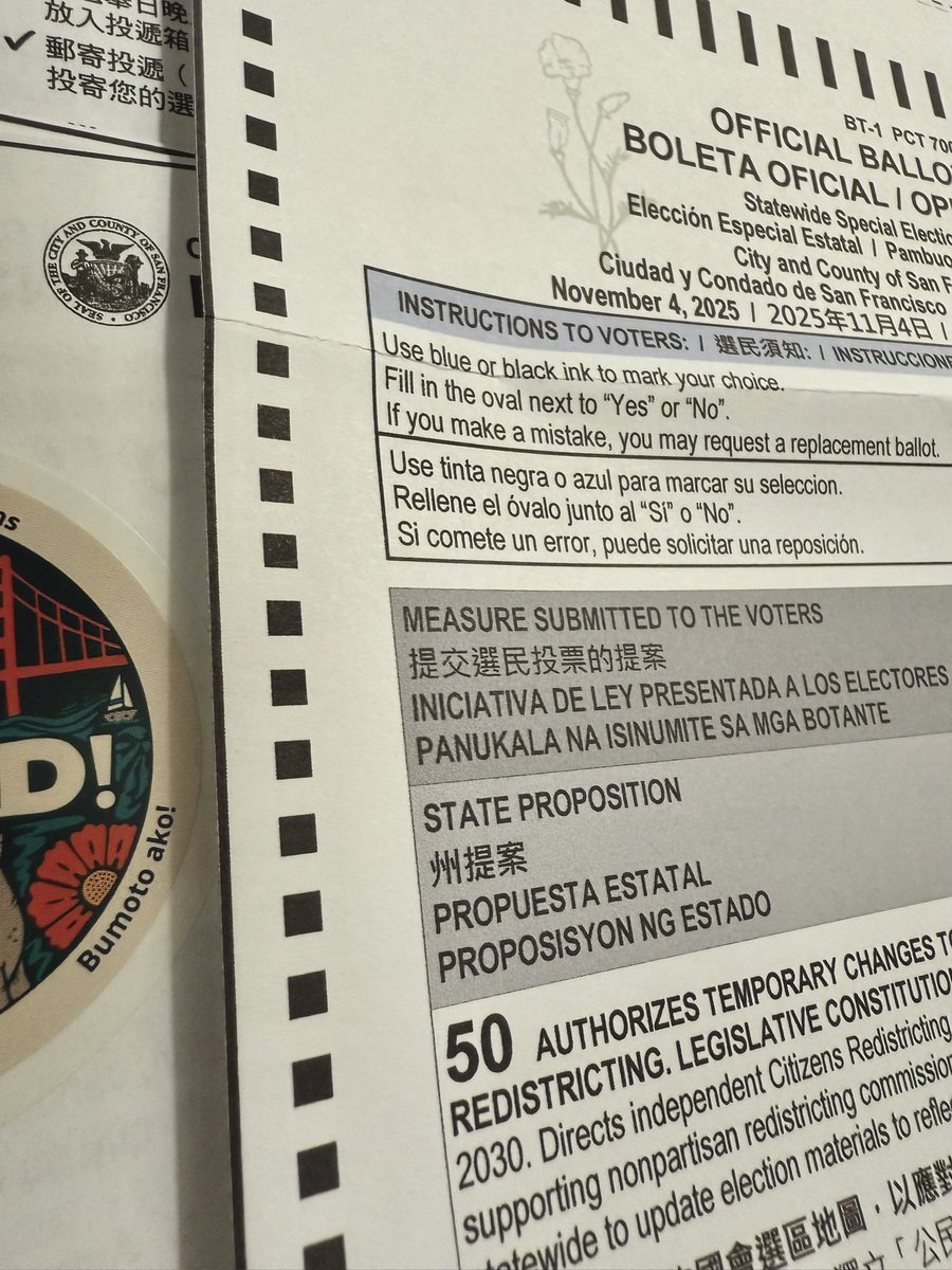 I’m voting be-aches. #california #yeson50 #prop50 #mailinvoting #vote!! 🇺🇸🇺🇸🇺🇸🇺🇸🇺🇸💙💙💙💙💙