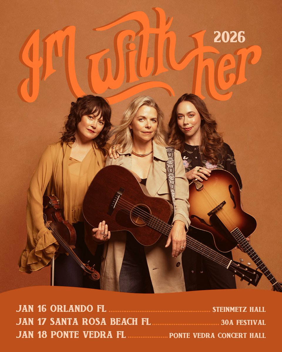 JUST ANNOUNCED! We’re heading your way (and to Aoife’s hometown) for some shows, Florida! 🍊☀️
Tickets for Orlando and Ponte Vedra will be available starting tomorrow, if you sign up for pre-sale. Which you can do over at imwithherband.com. 
📷: Alysse Gafkjen