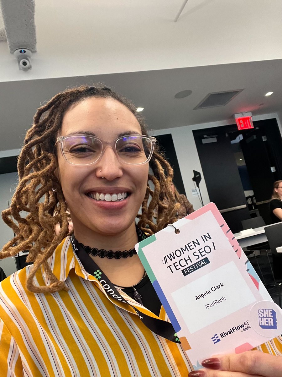 iPullRank's tweet photo. Fajr Muhammad and Angela Wilson are in Philly right now for #WTSFest and it's a fantastic event👇
We're PROUD to sponsor and support Women in Tech SEO https://t.co/iah0f5HhKv