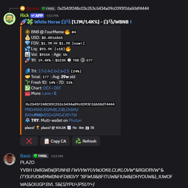 Scan -> Thesis -> Crime

8 minutes.

$白马 White Horse