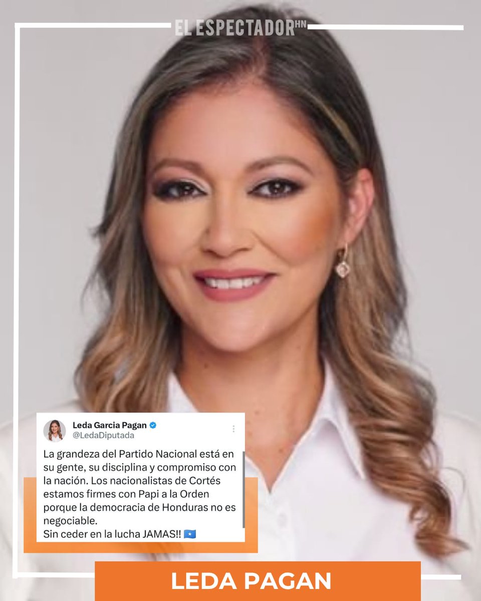 LEDA PAGAN DESMIENTE RUMORES DE DIVISIÓN EN EL PARTIDO NACIONAL

La diputada del Partido Nacional, Leda Pagan, utilizó su cuenta de X para aclarar rumores sobre supuestos problemas internos y separaciones dentro de la organización política.

Pagan destacó que “la grandeza del