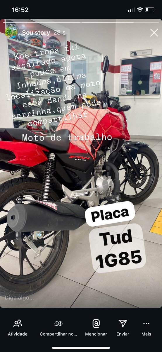 Boa tarde rapaziada,fui assaltado agora pouco em Inhauma,moto de trabalho estava com passageiro,maior covardia,quem pode compartilhar pra ajudar
