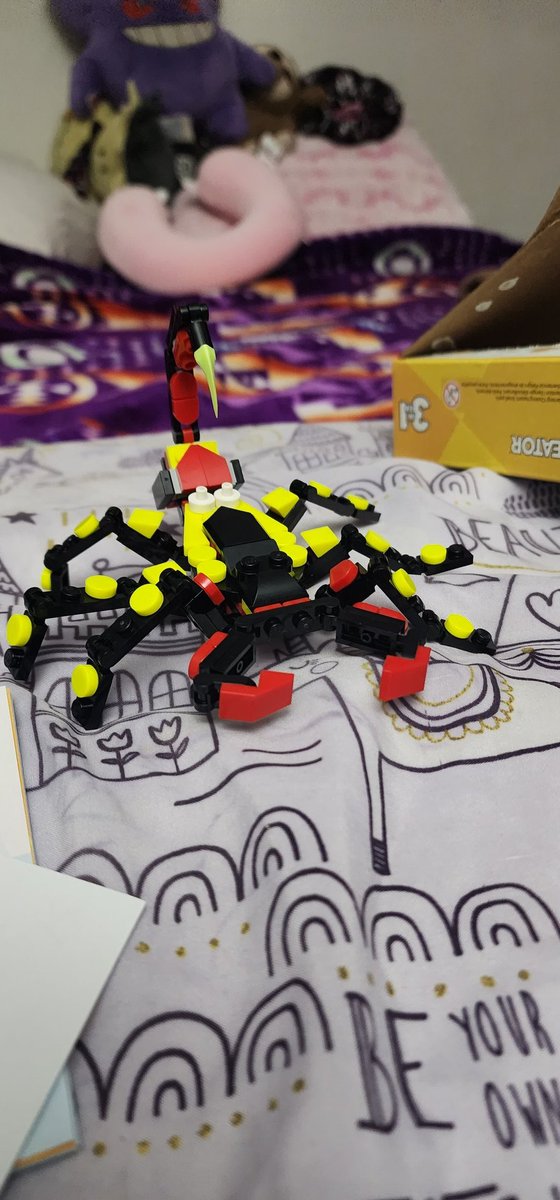 SoundwaveHail's tweet image. Stress built a wooden flower and a lego scorpion the other night
